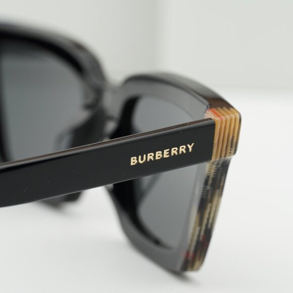 Burberry BE4392U 405587 Square Sunglasses - Black/Grey main image 6